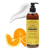 Pharmacopia Citrus Conditioner bottle highlights rich moisture for dry hair.