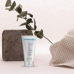 Pharmagel Enzyme Ex-Cell walnut shell powder close-up highlights natural texture for gentle scrubbing