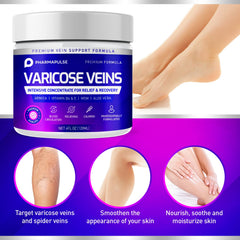Pharmapulse collagen-infused hydration on leg skin for soft, supple texture