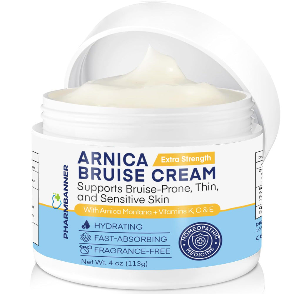 PHARMBANNER Arnica Bruise Cream jar—silky hydration for delicate skin
