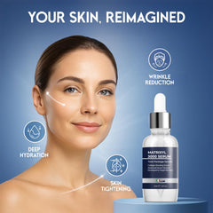 Pharmlitalia Argireline serum application demonstrates expression-line targeting for smoother skin.
