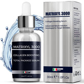 Pharmlitalia Matrixyl-3000 Serum bottle shows a potent anti-wrinkle formula for firmer skin.