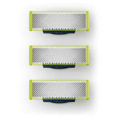 Philips OneBlade replacement blades pack three for long-term grooming versatility.