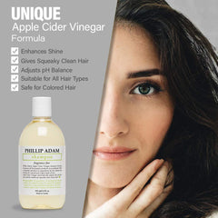 Phillip Adam Fragrance Free Shampoo label highlights plant-based vegan ingredients