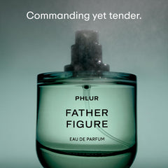 PHLUR Father Figure magnetic cap detail highlights premium packaging and sustainability