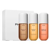 PHLUR Vanilla Peach Trio packshot highlighting versatile scents for everyday wear.