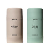 PHLUR Vanilla Skin deodorant stick front view, premium natural odor protection.