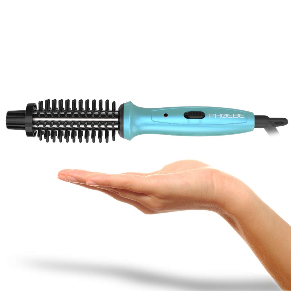 PHOEBE Mini Curling Iron travel bag view highlighting compact design for easy packing.