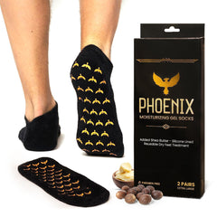 Phoenix Foot Peel packaging highlights at-home foot care for convenience.