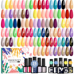 Phoenixy gel nail polish set color collection with diverse shades for personal style variety.