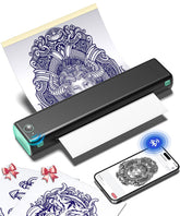 Phomemo M08F tattoo stencil printer front view for portable stencil transfers