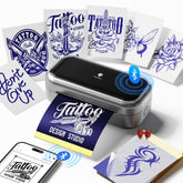 Phomemo TP31 printer front view shows compact, portable stencil printer for on-the-go use.