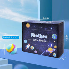 Photken Bath Bombs Water Bubble Colors showcase vibrant swirls and fragrance for a mood-lifting soak.