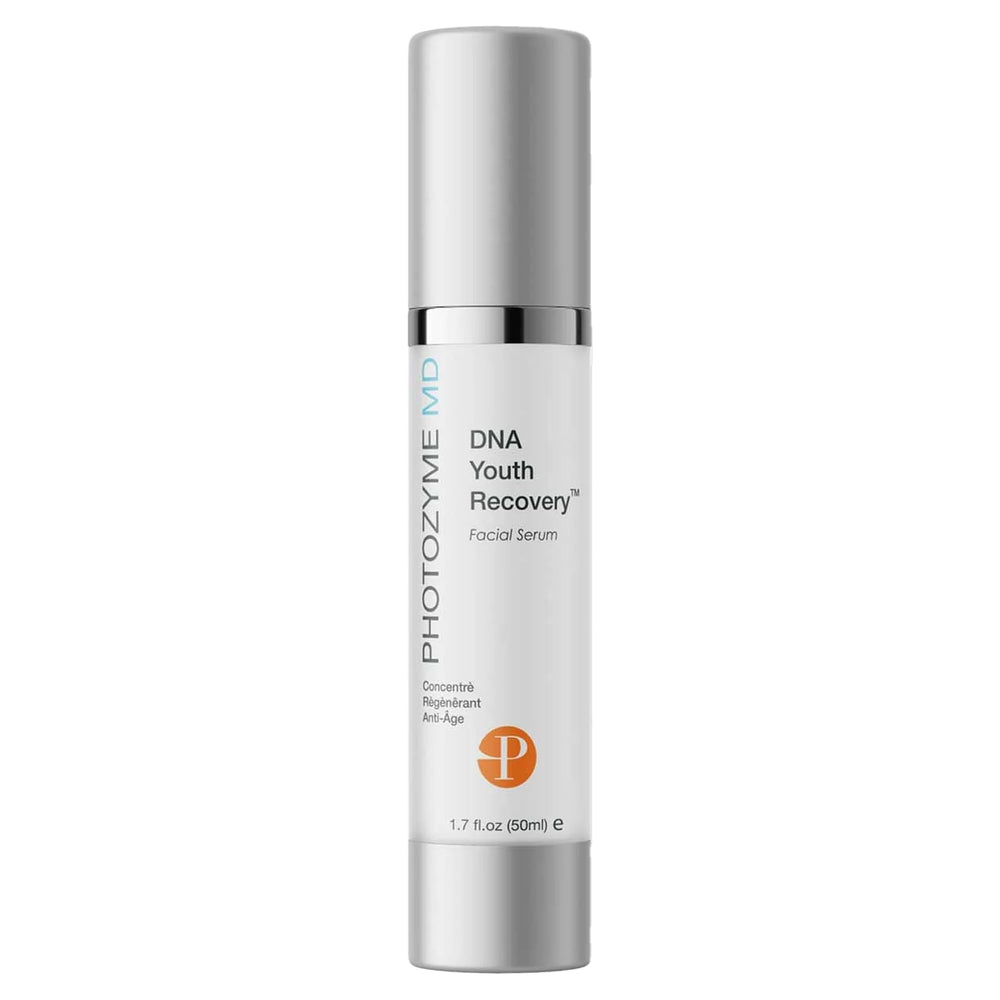 Photozyme DNA Youth Recovery Serum bottle for daily hydration and repair.