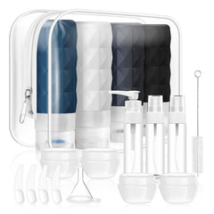 PHOVSUV travel bottles close-up shows 90ml capacity for easy packing.