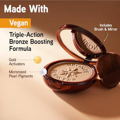 Physicians Formula Bronze Booster packaging highlights hypoallergenic, cruelty-free formula
