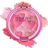 Physicians Formula Happy Booster blush Rose compact with radiance pearls for glow.