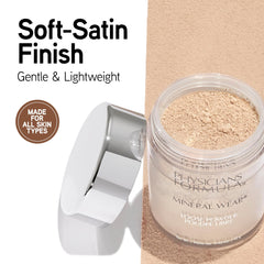 Physicians Formula Mineral Wear Powder with air-cushion blender for smooth application.