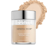 Physicians Formula Mineral Wear Powder packaging showing talc-free, breathable formula.