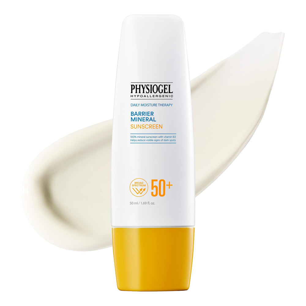 Physiogel lightweight moisture Korean sunscreen bottle showing smooth, non-greasy hydration for daily use.