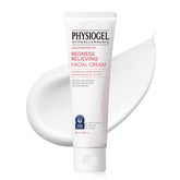 PHYSIOGEL redness-reducing cream tube front showing fragrance-free, soothing moisture for sensitive skin.
