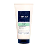 PHYTO VOLUME conditioner bottle close-up showing silicone-free lift for fine hair