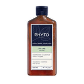 PHYTO VOLUME shampoo bottle with sleek design for lightweight volume.