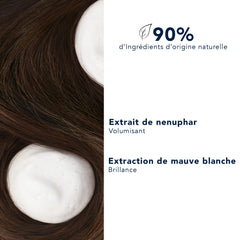 Hair texture improves with PHYTO VOLUME for a fuller appearance.