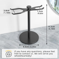 Pickpiff Safety Razor Stand brush holder side view demonstrates convenient brush integration