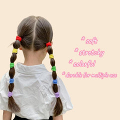 PIDOUDOU hair ties on ponytail demonstrate secure, snag-free styling