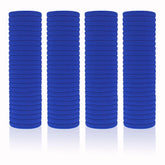 PIDOUDOU seamless hair ties royal blue pack shown for daily snag-free wear.