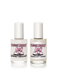 Piggy Paint Shine Topcoat bottle for glossy finish and scratch resistance