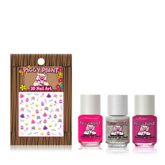 Piggy Paint Neon Lights glitter polish for safe, vibrant nails