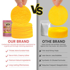 PIPIHUA turmeric kojic acid cleansing pads pack front showing balanced formula for gentle cleansing.