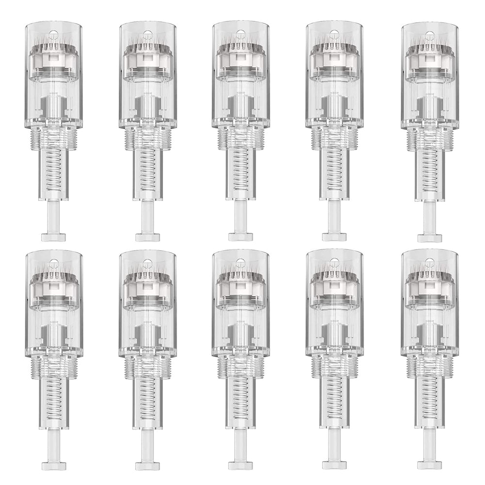 PIPM microneedling cartridges in home packaging ready for at-home skincare sessions