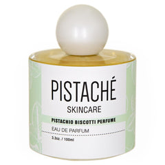 Pistache Skincare Pistachio Biscotti Perfume bottle for long-lasting fragrance.