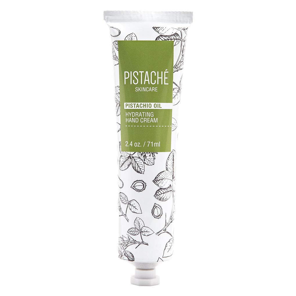 Pistaché Skincare Pistachio Oil Hand Cream packaging highlights premium hydration for hands