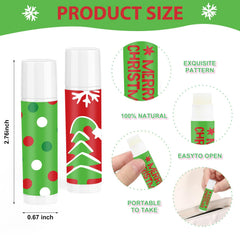 Piuaeue Christmas lip balm bulk 50 pieces for practical, shareable holiday gifts