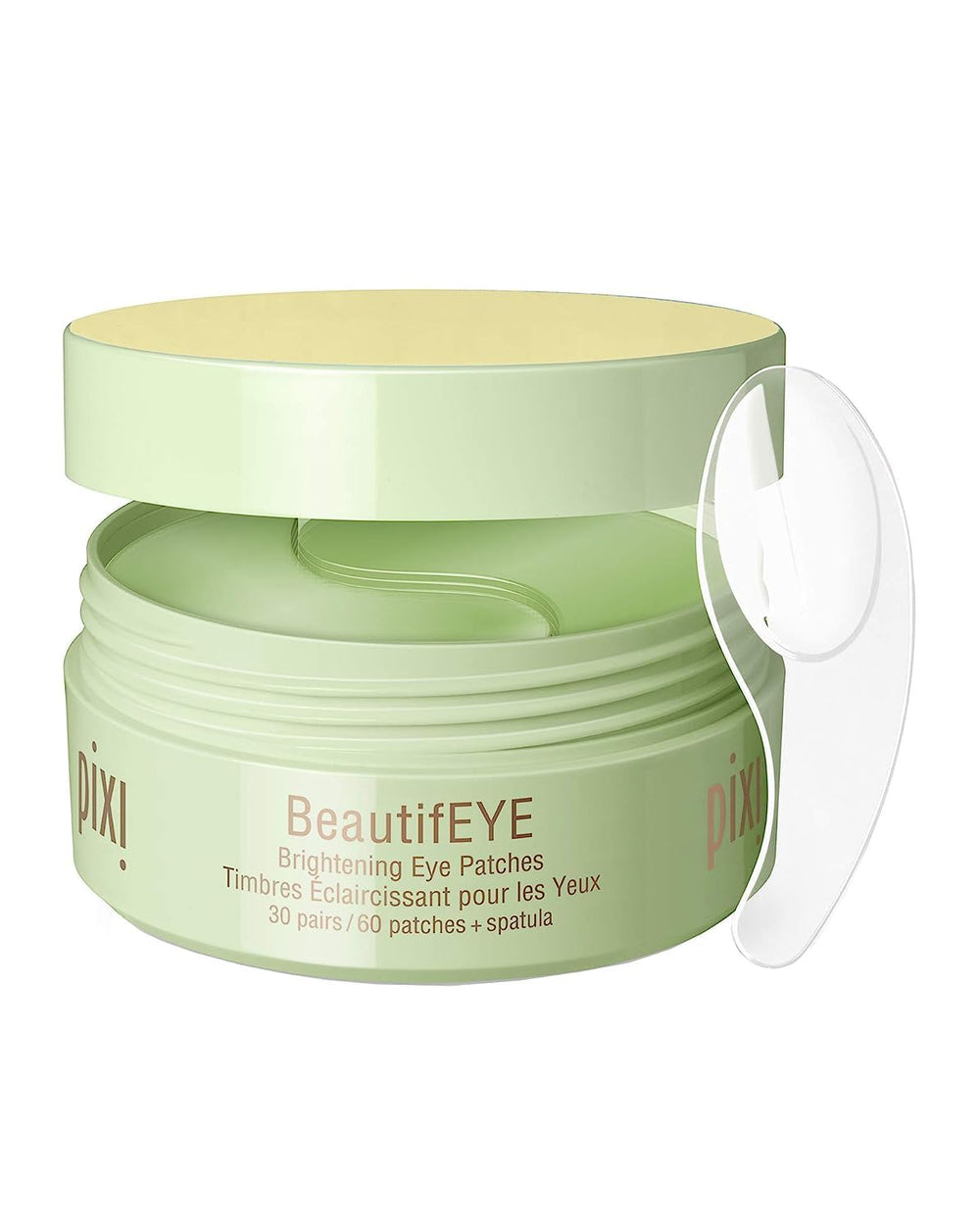 Pixi BeautifEYE hydrogel patches box-front view showing hydration-focused eye care