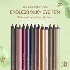 Pixi Endless Silky Eye Pen Black Noir tip closeup showing smooth application.