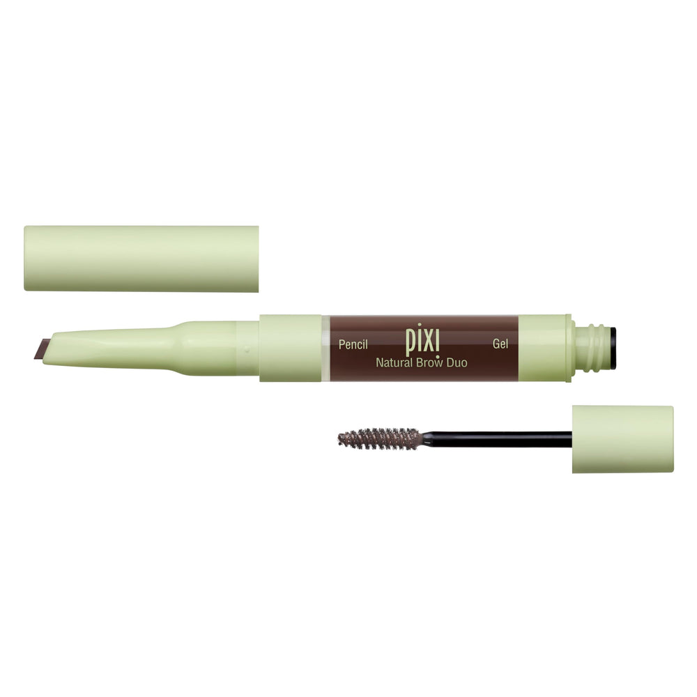 Pixi Natural Brow Duo pencil angle for precise brow shaping and natural definition.