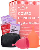 Pixie Cup two cups combo highlights value and long-term cost savings.