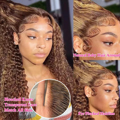 Pizazz bleached knots on 12A Brazilian hair for seamless part