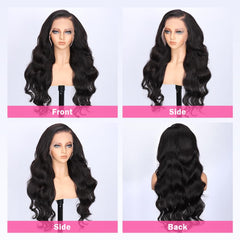 Pizazz Brazilian body-wave wig hair detail showing natural movement