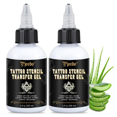 Pjordo stencil transfer gel 8oz bottle enables precise transfers for clean tattoo outlines