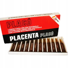 Placenta Placo application massage demonstrates scalp-friendly regimen.