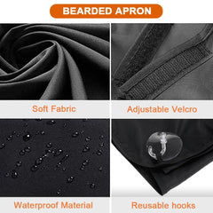 PLACHIDAY delantal para barba con ajuste de velcro para un ajuste cómodo