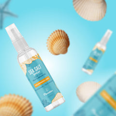 Planative sea salt spray on damp hair creates lightweight texture without heaviness.