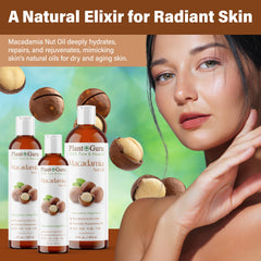 Pouring Plant Guru Macadamia Nut Oil demonstrates easy blending for DIY creams and lotions.