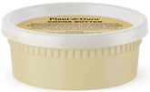 Plant Guru Raw Cocoa Butter 8 oz jar showing rich, creamy texture for skincare and chocolate making